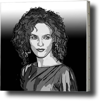 Vanessa Paradis Black and White small portrait